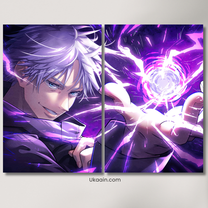 Killua Zoldyck: Godspeed Electric Surge - Premium Metal Poster