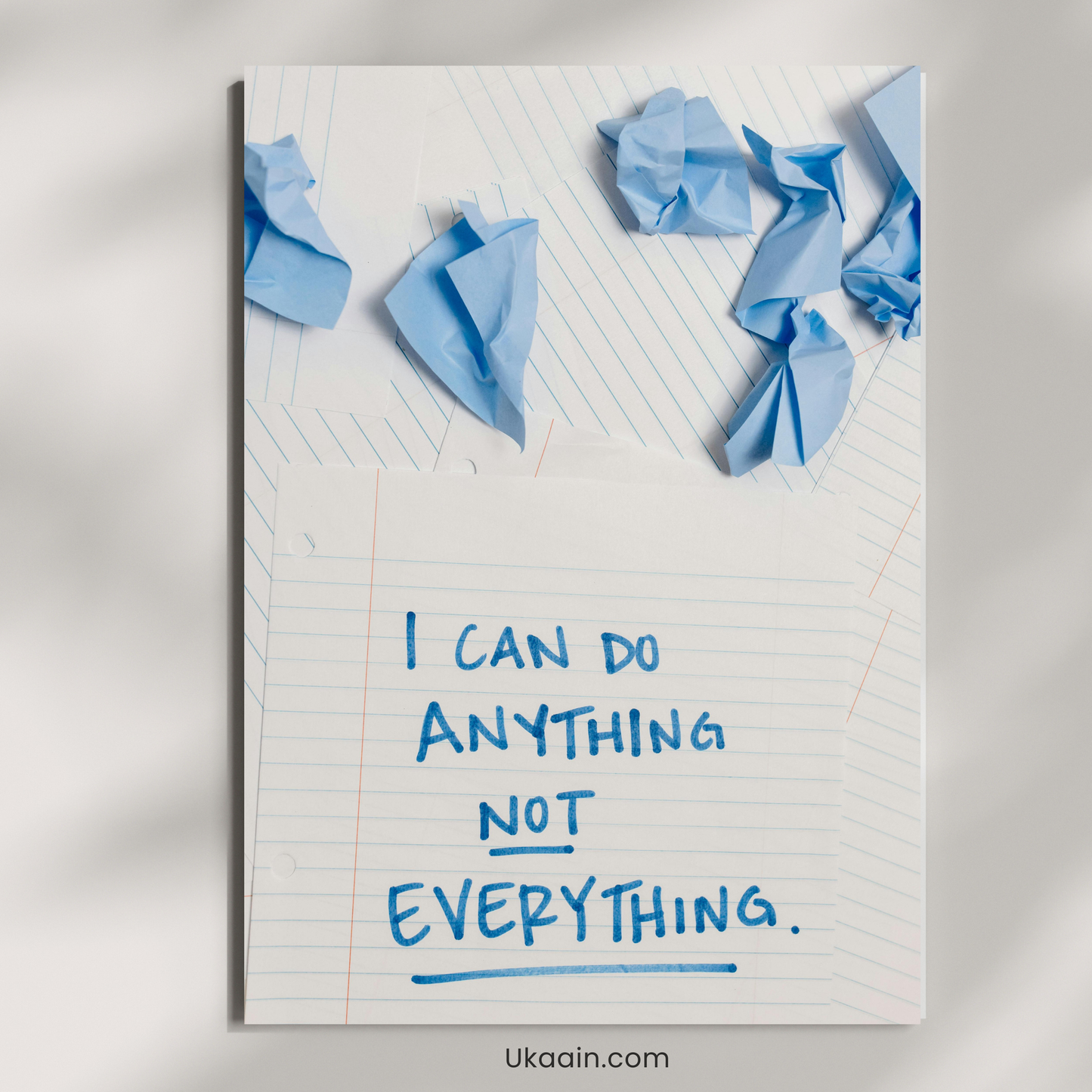 "Focus Quote: 'I Can Do Anything' - Premium Metal Poster