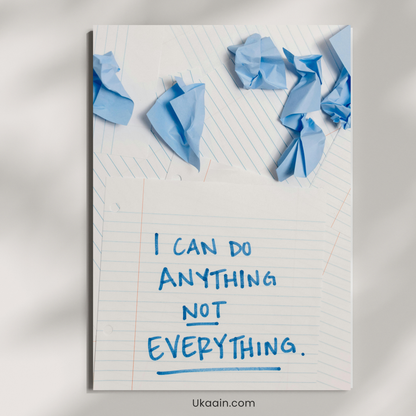 "Focus Quote: 'I Can Do Anything' - Premium Metal Poster