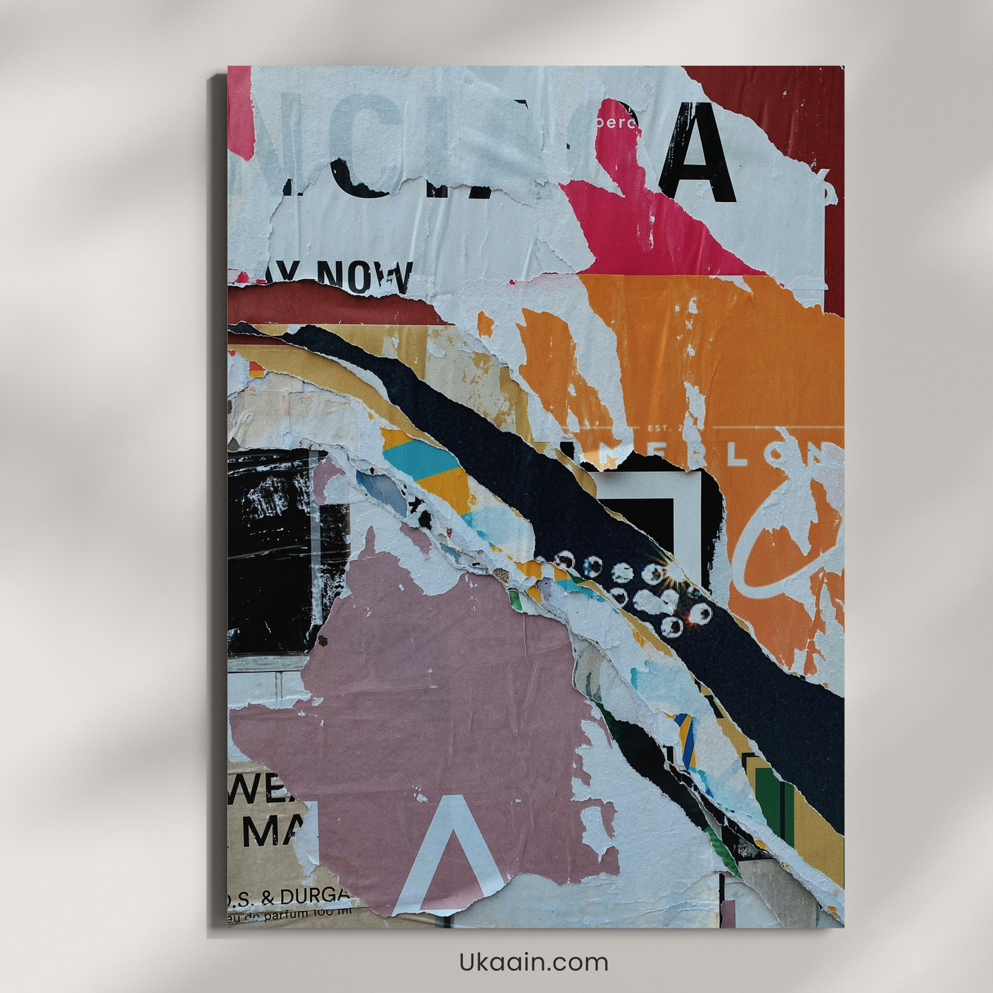 The Urban Echo of Torn Memories - Premium Metal Poster