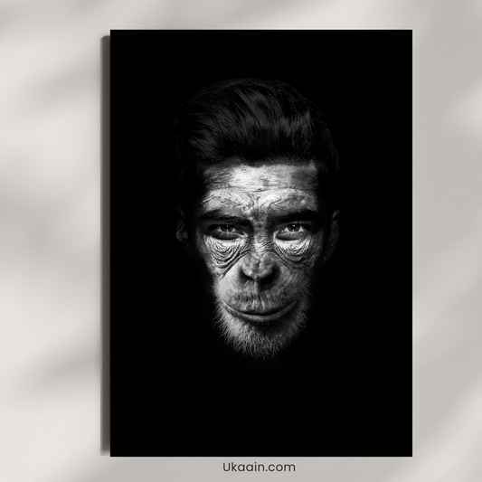 "The Primal Reflection of the Modern Soul - Premium Metal Poster