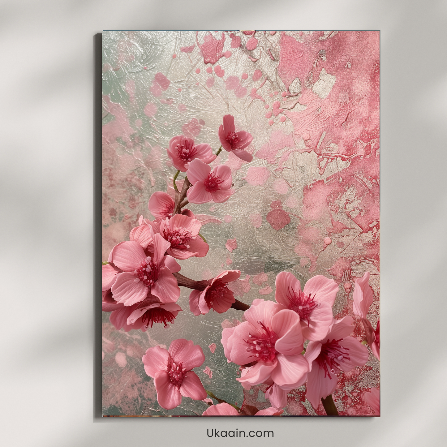 Sakura Serenity: The Ethereal Bloom - Premium Metal Poster