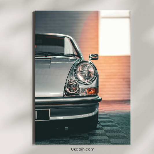 The Silver Silhouette of a Timeless Masterpiece: - Premium Metal Poster