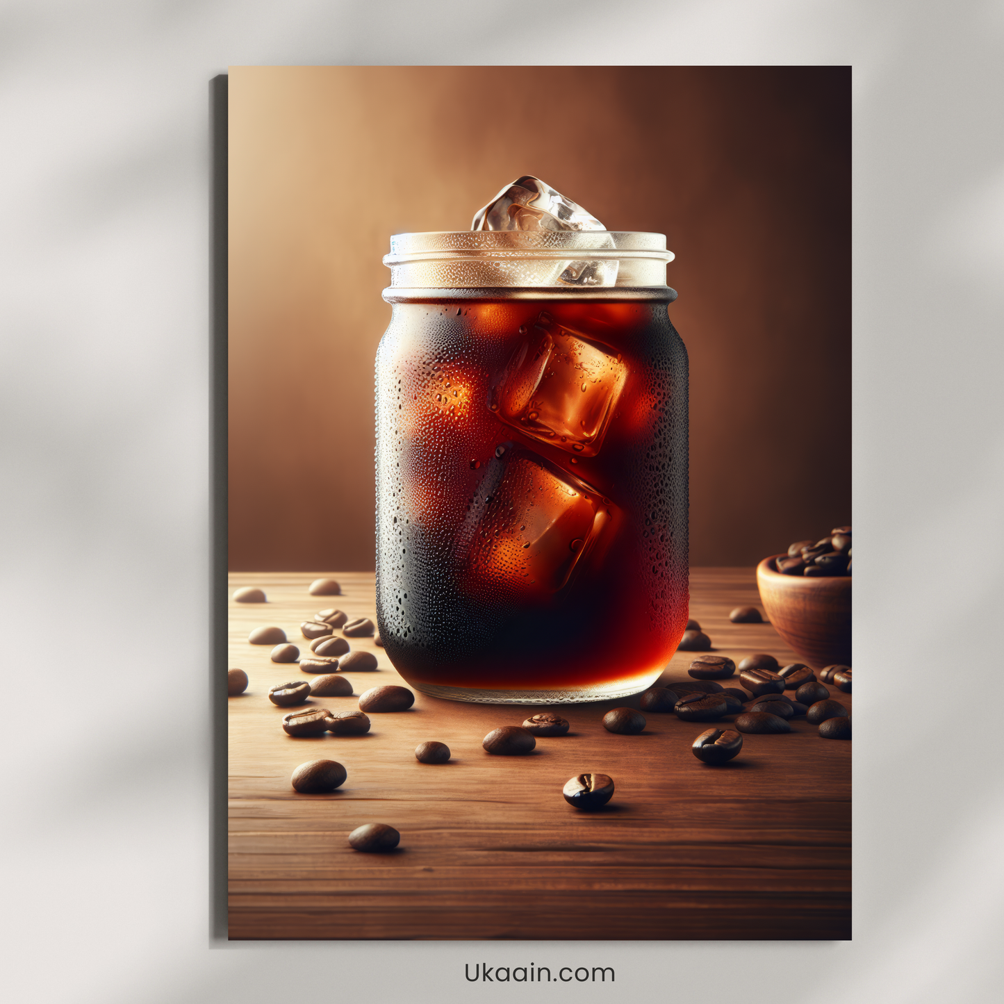 Arctic Brew: Cold Brew Mason Jar - Premium Metal Poster