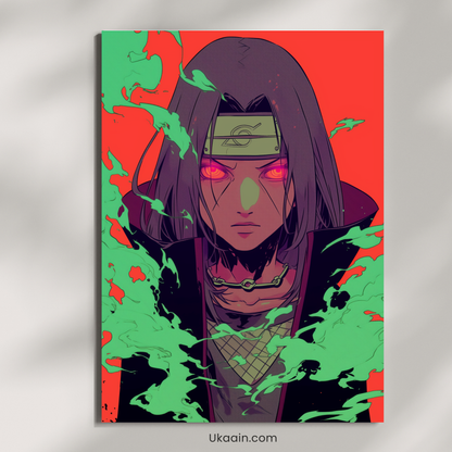 The Silent Sacrifice: Itachi Uchiha - Premium Metal Poster