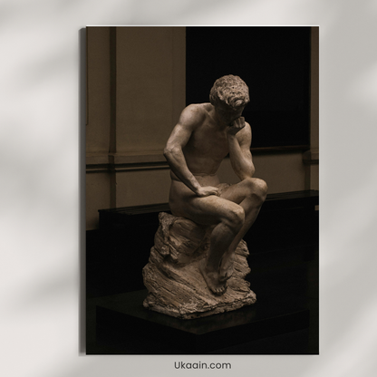 The Silent Philosopher – Premium Metal Poster