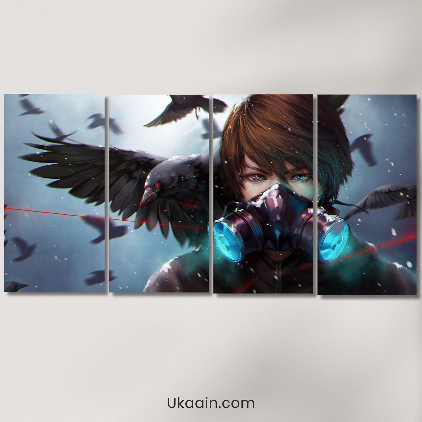 The Raven Protocol: Cyber-Noir Edition - Premium Metal Poster