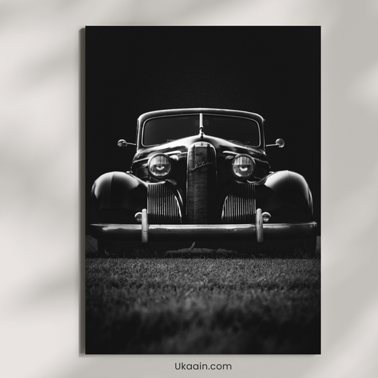 The Noir Classic: Midnight Phantom - Premium Metal Poster