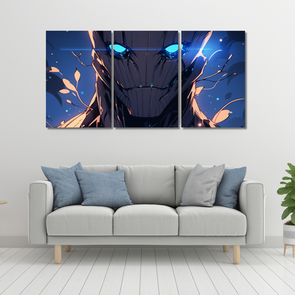 Titan: Cyber-Droid Aesthetic - Premium Metal Poster